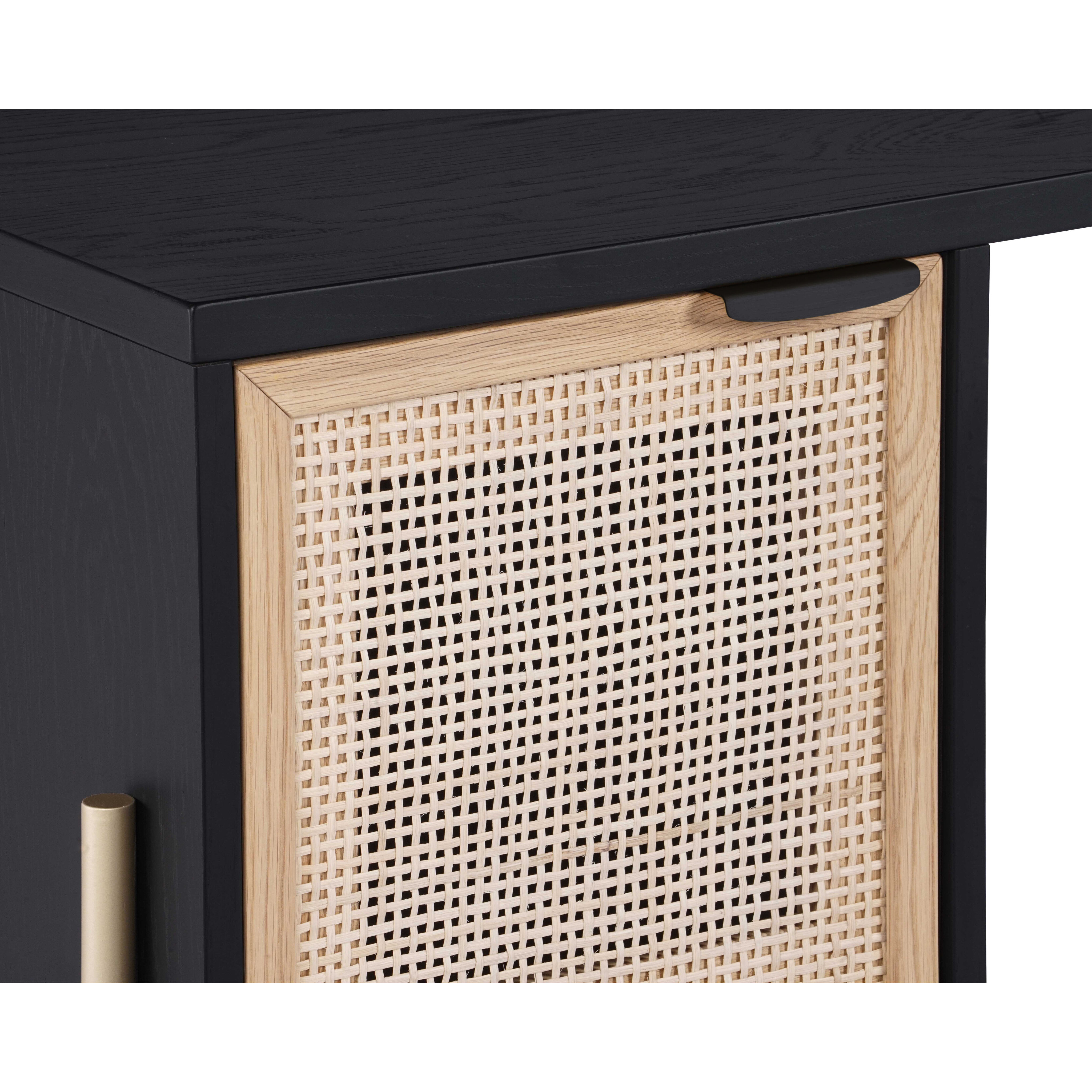 Avida 61 X 24 inch Gold / Black/Natural Desk